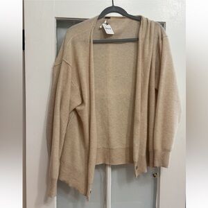Free People beige cardigan, size small